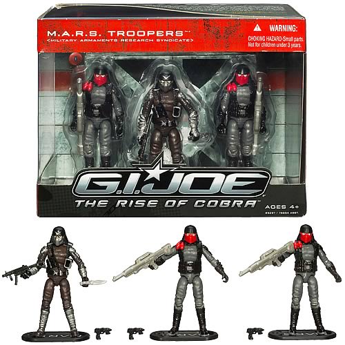 G.I. Joe Movie Rise of Cobra MARS Troopers Action Figure Set